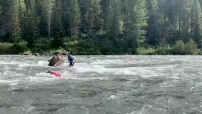 Dangerous Swamped Hyde Drift Boat